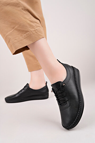 STOKS SHOES STORE Leather Smart Lace-Up Women's Casual Shoes Orthopedic Daily Sports Shoes