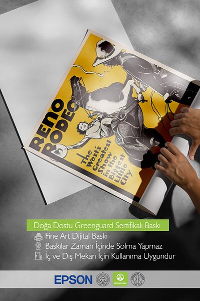 Postifull Unframed Poster, Reno Rodeo Retro, Comfort Series Kitchen Wall Poster, No:108959