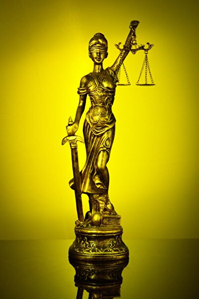 Narçiçeği Takı ve Hediyelik Eşya Adalet Tanrıçası Themis Battal Boy Gold Altı...