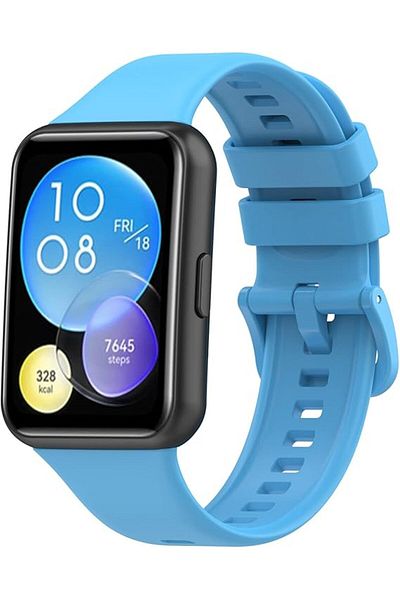 Fibaks لساعة Huawei Watch Fit 2 Band الذكية معصمه حزام من السيليكون الناعم