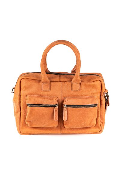 DUTCH-BAG حقيبة كمبيوتر محمول وحقيبة نسائية من Breda - جلد طبيعي، مع حزام، أناقة للسفر/العمل/المدرسة - بلاط