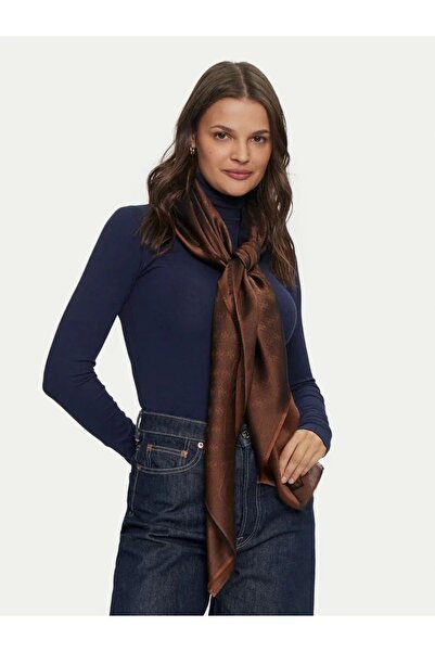 Guess Kadın Siyah Logolu Şal