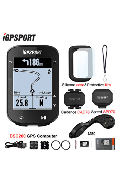 iGPSPORT 200 cad70 spd70 bsc200 جهاز كمبيوتر للدراجات بنظام تحديد المواقع العالمي (GPS) عداد المسافات عداد السرعة اللاسلكي ملاحة الطريق
