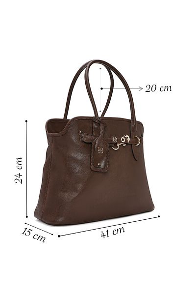 Derimod Women's Brown Classic Shoulder Bag 25Sbd 248118