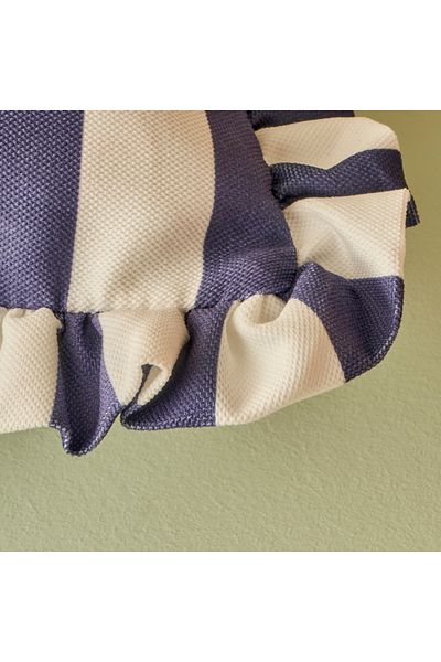 Bella Maison Husă de pernă cu volane din bumbac 100% albastru (43x43 cm)