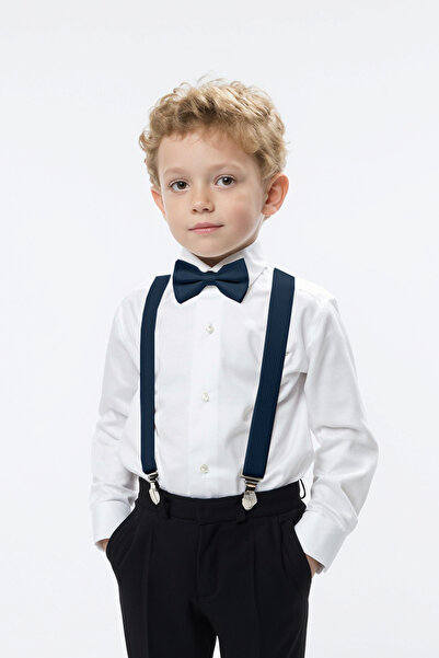 Trend Bebe Butik Dječji set pantalona sa leptir mašnom i tregerima za predsta...