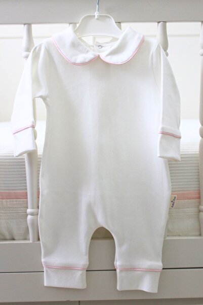 BabiesFirst Pembe Biyeli Bebek 4'lü Hastane Çıkışı Seti – Tulum, Şapka, Eldiv...