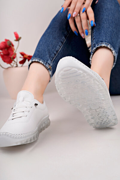 STOKS SHOES STORE Genuine Leather Women's Casual Gel Sole Orthopedic Sports Shoes