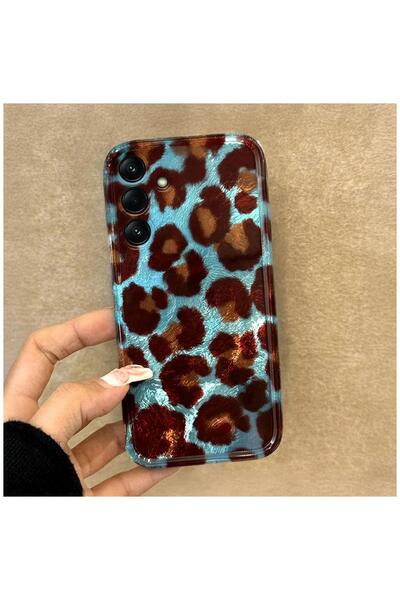 Zebana Samsung Galaxy A17 Compatible Case Luxe Leopard Silicone Case Brown