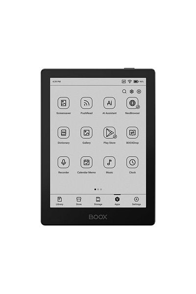 BOOX GO 6 6" E-Ink Tablet, Octa-Core, 2GB RAM, 32GB, Android 11, Black