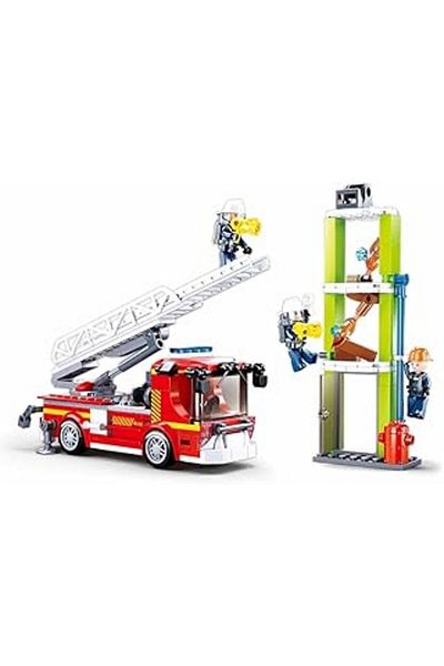Sluban Flshstore 343 Piece Construction Set, Fire Truck Fire New 1082424