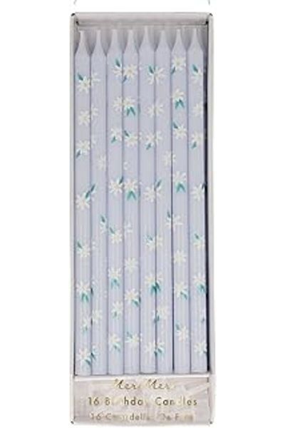 Mu Art Ahşap Meri Meri Daisy Patterned Candles