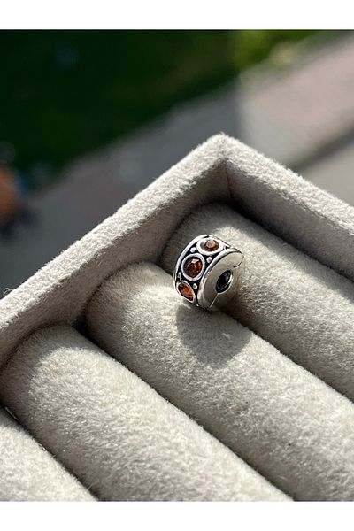 asaf Orange Stone Clip Charm |   Asafaccessory