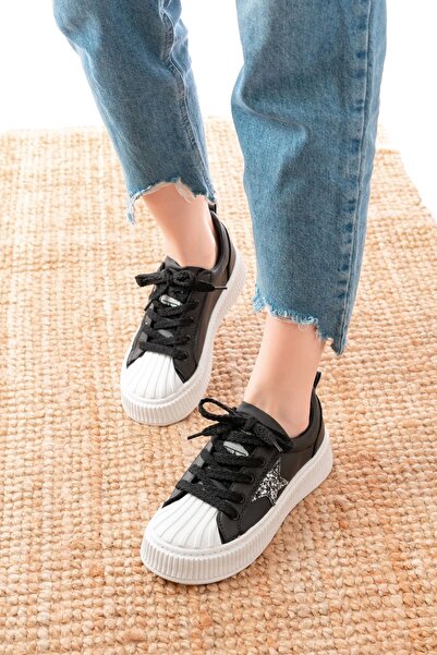 İnfon Ayakkabı Marketi Dm-7100 Black Lace-Up Thermo Sole Casual Sports Shoes ...