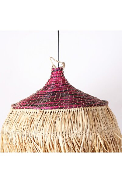 Mylamp Rafya ve Mendong Berry Aydınlatma 50x40 cm