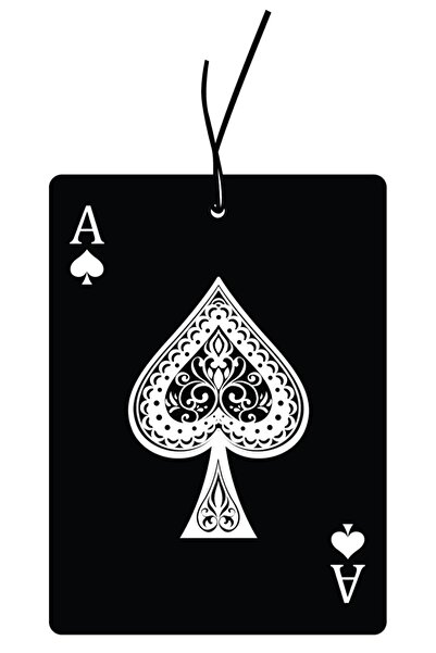 odaburada Maça As Tasarımlı Dekoratif Oto Kokusu Ve Aksesuarı