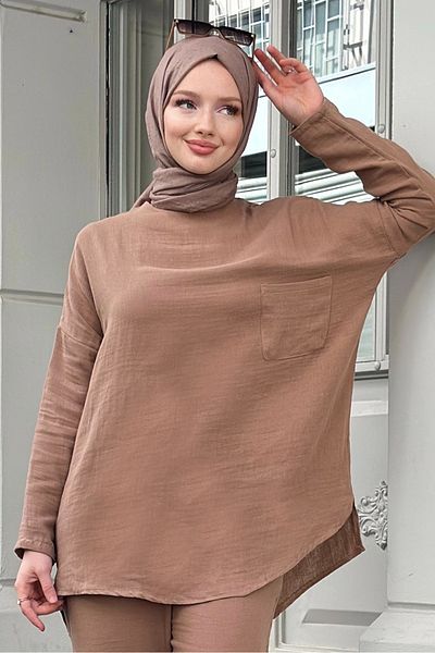 Gizce Ariya Camel Tunic