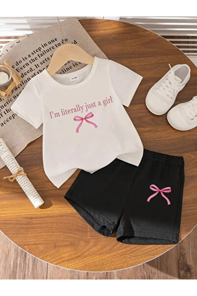 npLStore Dečije Štampano Set gornjeg i donjeg dela Pamuk komadne kratke hlače...