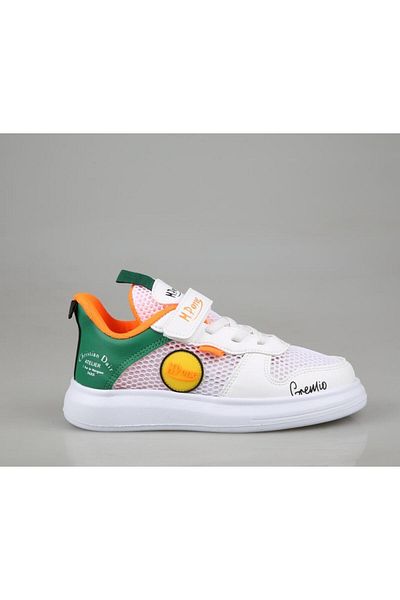 M.P. MP 251-3405 Λευκά Κίτρινα Παιδικά Sneakers