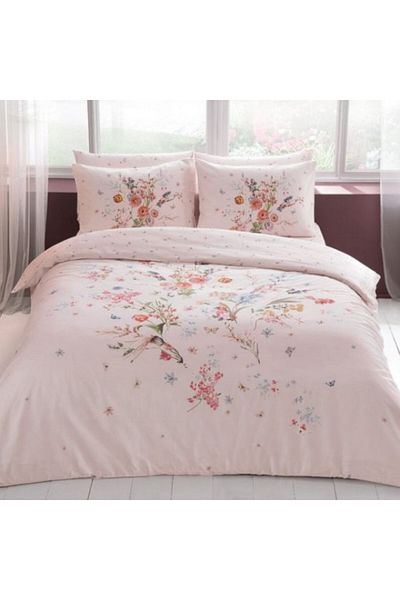 Taç Lenjerie pat dublu bumbac 100% satinat, TaçMako-Satin, Martha Pembe