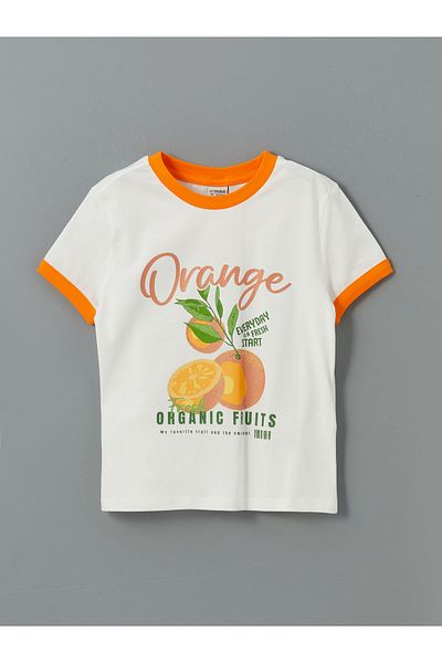 LC Waikiki Κοριτσίστικο T-Shirt με λαιμόκοψη