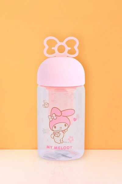 Miniso Sanrio Lisanslı Süzgeçli Borosilikat Cam Şişe - My Melody