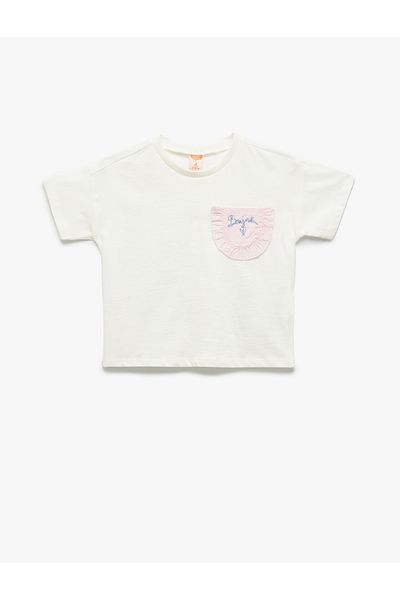 Koton Pocket Detailed Short Sleeve Crew Neck Cotton T-Shirt