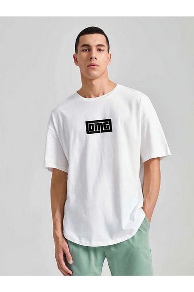VBSVİBES Unisex oversize tričko s potlačou Omg