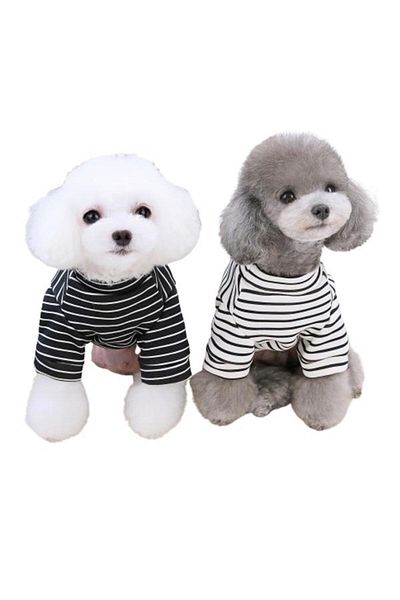 Glipet Panda Striped Black m Dog Sweater