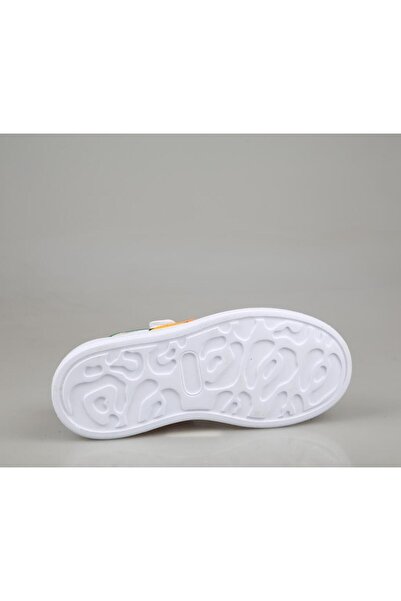 M.P. Mp 251-3405 White Yellow Kids Sneakers