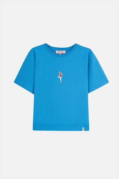 Socrates Tricou Blue Iron Lady Crop