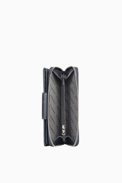 CENGİZ PAKEL Genuine Leather Navy Blue Women's Wallet CP65133