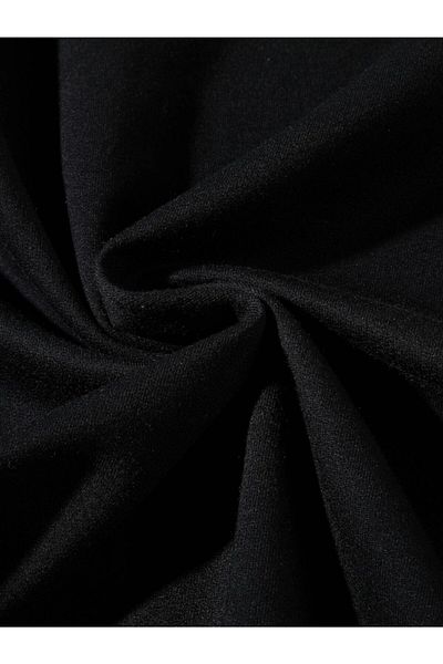VİBES Hanorac oversize unisex negru cu aspect curajoasă