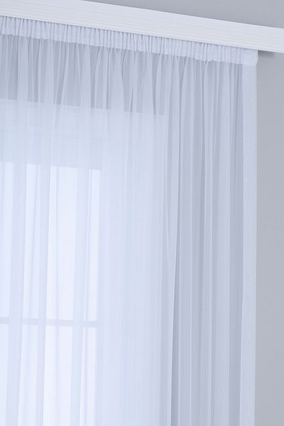 Gauze Fabric Design Optical White Color Viole Plain Tulle Curtain Does Not Want Ironing
