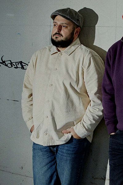 Socrates S Logo Velvet Jacket, Beige with Parchment Together