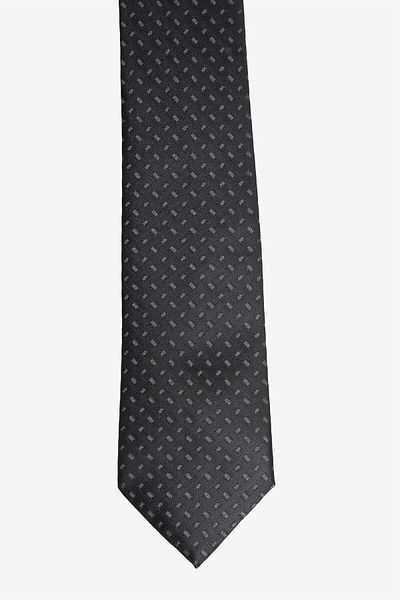 ALTINYILDIZ CLASSICS Men's Black-Grey Patterned Tie