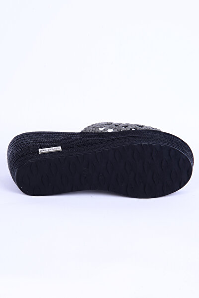 Pierre Cardin 3530 Straw Comfortable Sole Platinum Daily Women's Slippers