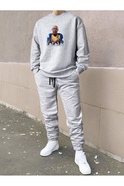VBSVİBES ΓΚΡΙ OVERSIZE ΣΕΤ ΦΟΡΜΑ ΠΟΔΗΛΑΤΟΥ ANTALS