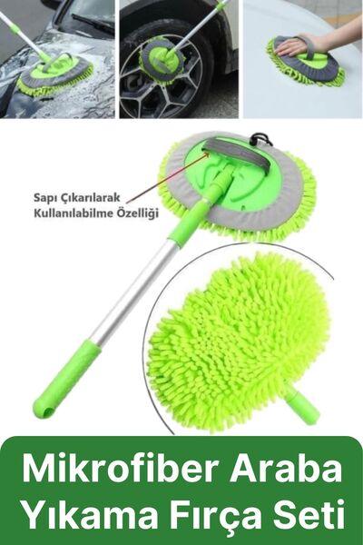 Svein Çok Fonksiyonlu 180 Derece Dönen Mikrofiber Mop Çizmez Araba Otomobil Y...
