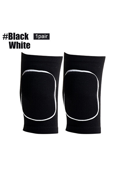Choice XS (قديم) أسود أبيض زوج واحد من وسادات الركبة الرياضية للرجال والنساء ...