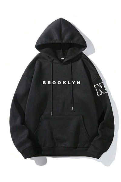 VBSVİBES Hanorac oversize cu glugă negru unisex
