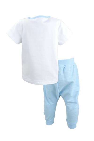 Zeyland Baby Boy White Tshirt Trousers Set