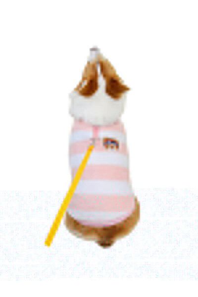 Glipet Striped 2XL Dog Sweater - Pink White