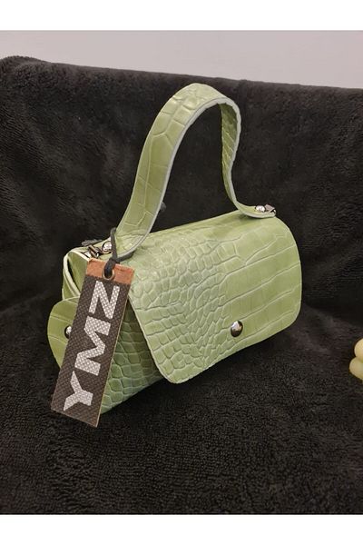YMZBAG Mini Mint Green Crocodile Handbag