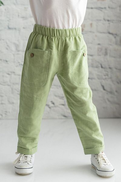 Zeyland Boy's Linen Trousers with Pocket Detail