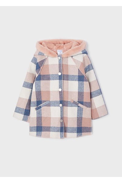 MAYORAL Checkered Girl's Coat