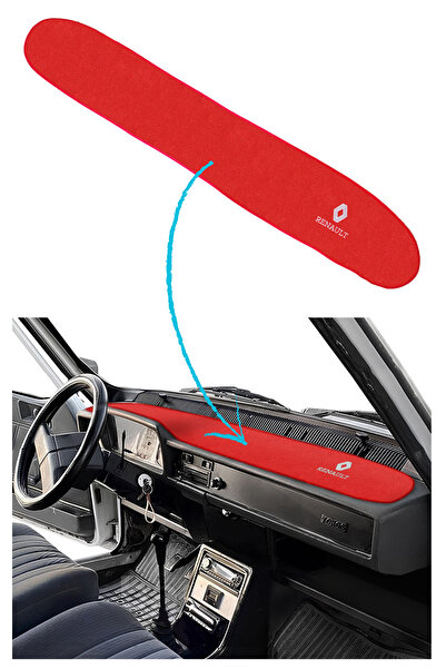 TUSBA MARKET سجادة حماية من غطاء التوربو الأمامي من رينو 12 توروس باللون الأحمر