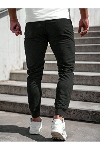 CLAYES Moon Eclipse Sweatpants Jogger - Μαύρο εμπριμέ λαστιχένιο πόδι ψηλόμεσο