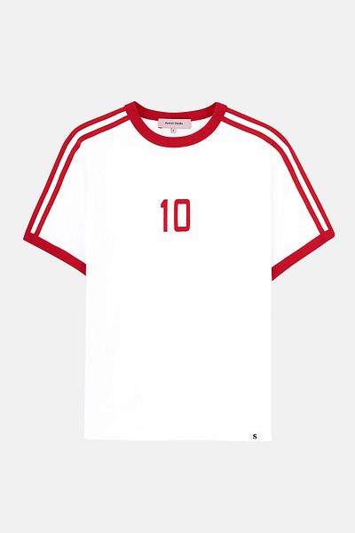 Socrates Türkiye 10 Ελαφρύ T-shirt - Λευκό