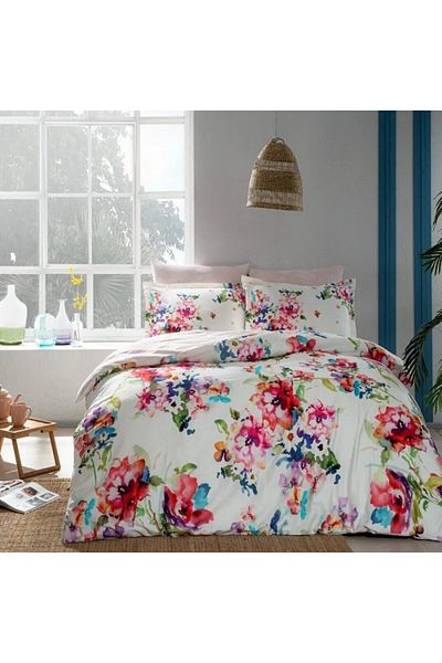 Taç 6-piece satin double bed linen, TaçDELUX Digital Luton